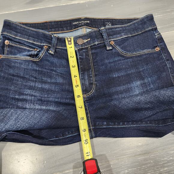 Lucky Brand Jeans Mid Rise Straight Sweet Size 10/30 Dark Wash - Picture 11 of 13